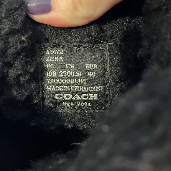 Black Leather/ Sherpa - Picture 4 of 4